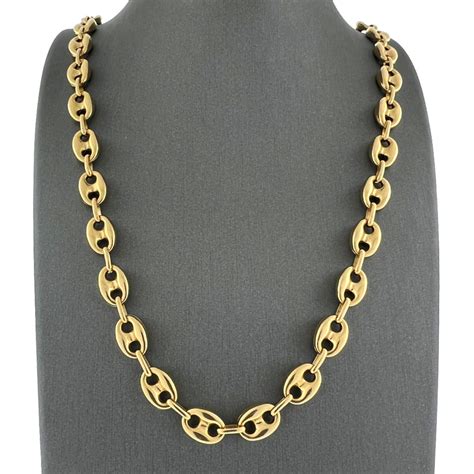 gucci chain link|Gucci link chain 14k.